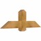 Ekena Millwork Eugene Rough Sawn Timber Gable Bracket, Western Red Cedar, 48"W x 16"H x 4"D x 6"F, 8/12 Pitch GBW048X16X0406EUG00RWR - alternate 4